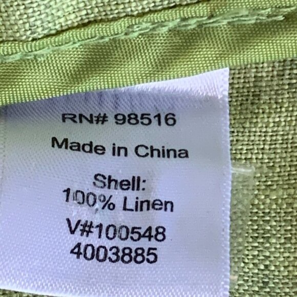 Coldwater Creek Linen Button Front Shirt-Jacket Sz M (10/12) Green #118D - Picture 9 of 10
